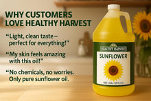 Load image into Gallery viewer, Healthy Harvest Non-GMO Sunflower Oil - 1 Gallon