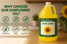 Load image into Gallery viewer, Healthy Harvest Non-GMO Sunflower Oil - 1 Gallon