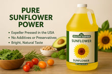 Load image into Gallery viewer, Healthy Harvest Non-GMO Sunflower Oil - 1 Gallon